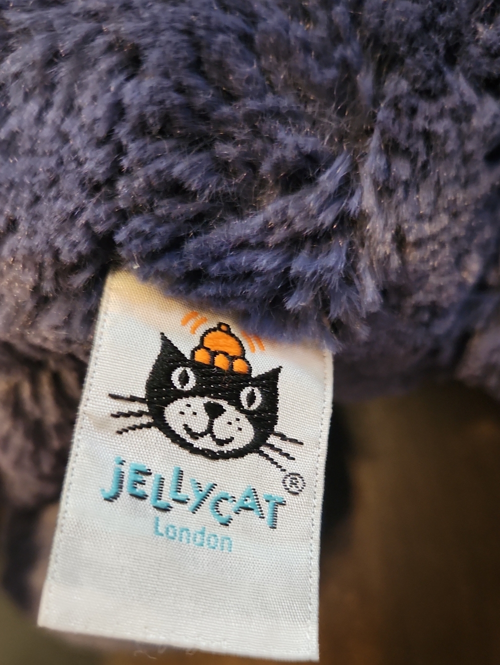 Jellycat Elephant Plush in Deep Navy - Picture 4 of 5